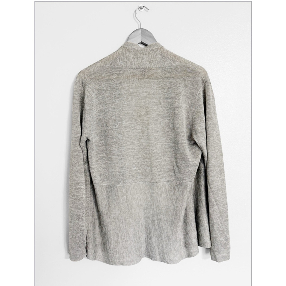 Eileen Fisher Linen Blend Open Cardigan - Picture 2 of 3